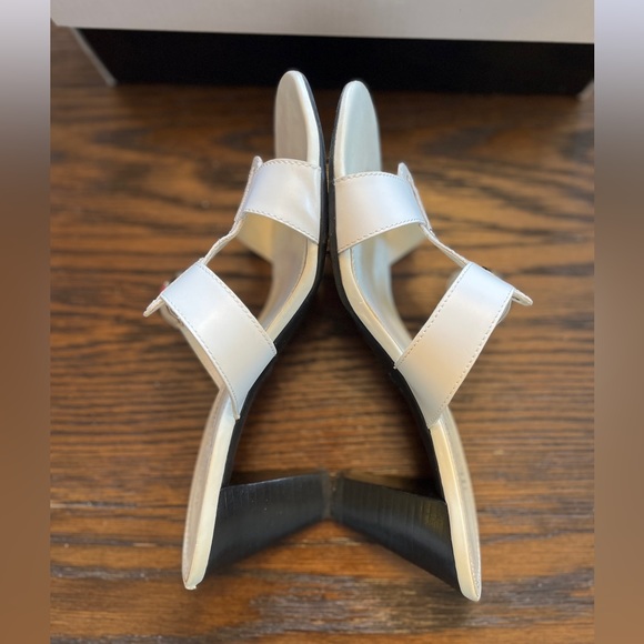 Anne Klein Alfani white heeled flex sandals WITH BOX Size 7M - Picture 7 of 11
